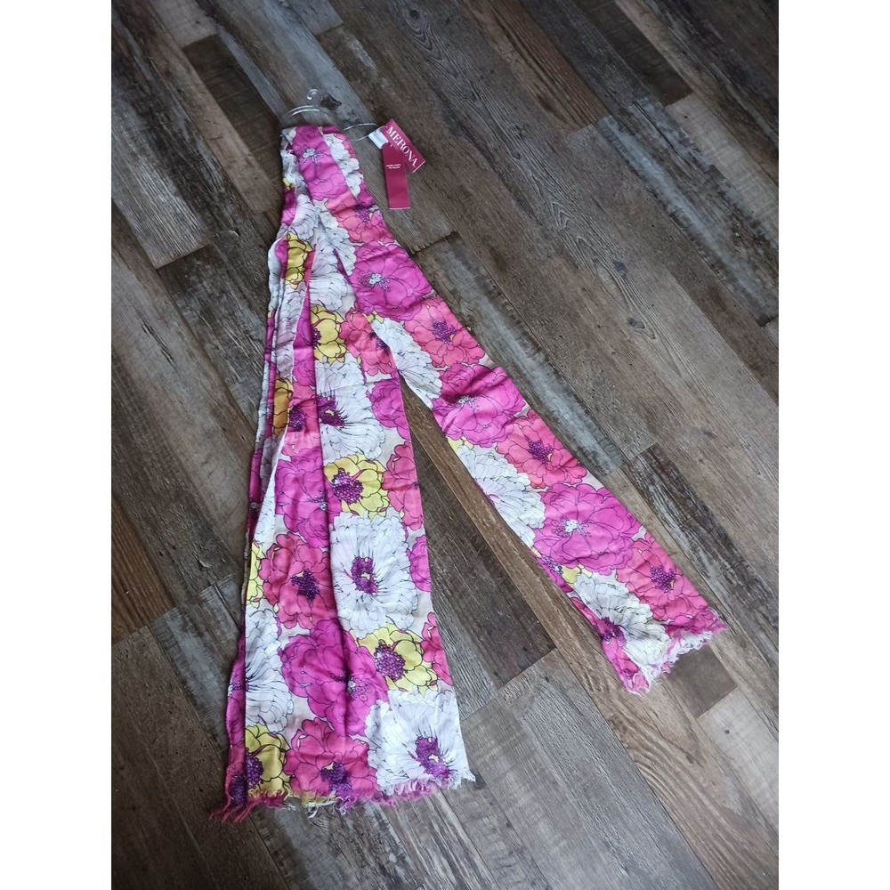 Merona Pink Iconic Floral Scarf